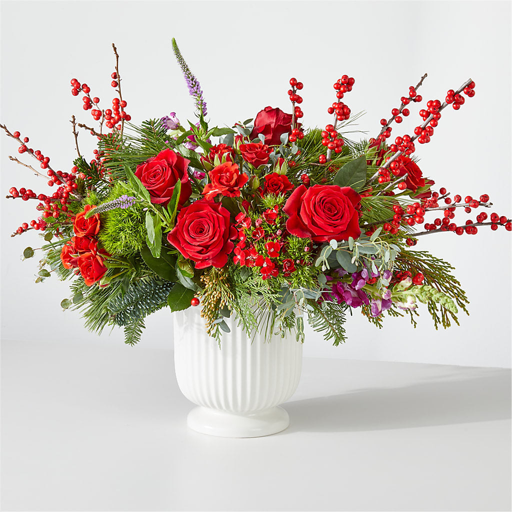 Big Red Bow Bouquet – Dallas House Of Flowers, Dallas TX