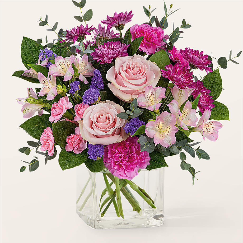 Rosy Radiance Bouquet – Dallas House Of Flowers, Dallas TX