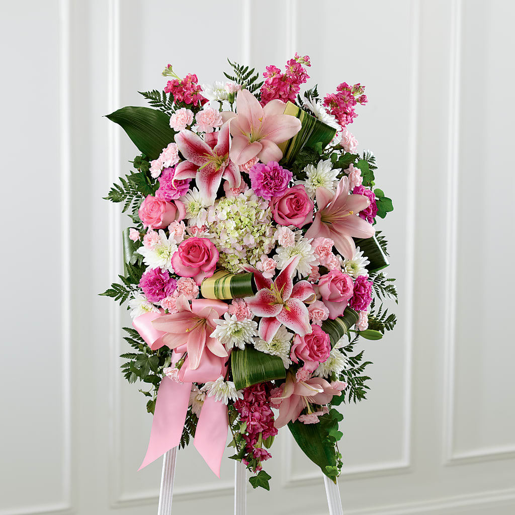 Comforting Standing Spray – Dallas House Of Flowers, Dallas TX