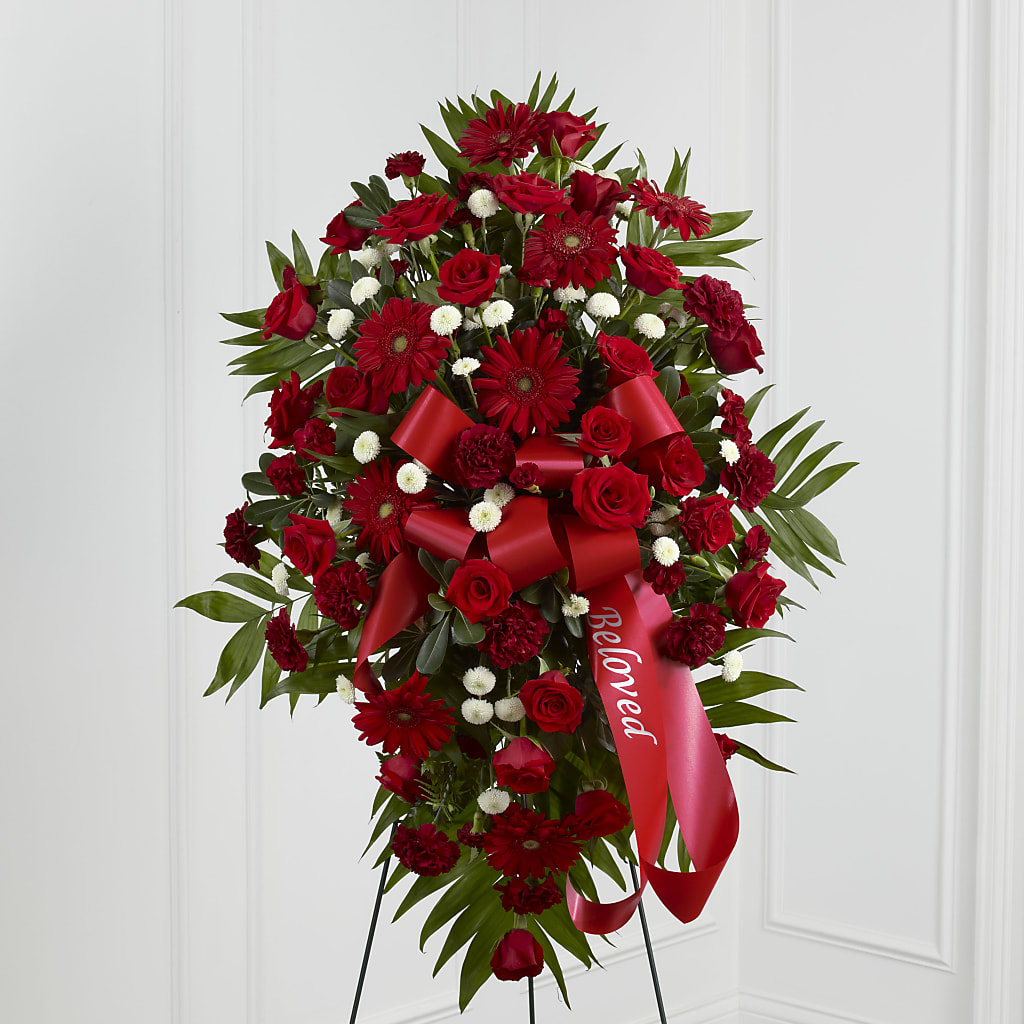 Treasured Memories Standing Spray – Dallas House Of Flowers, Dallas TX