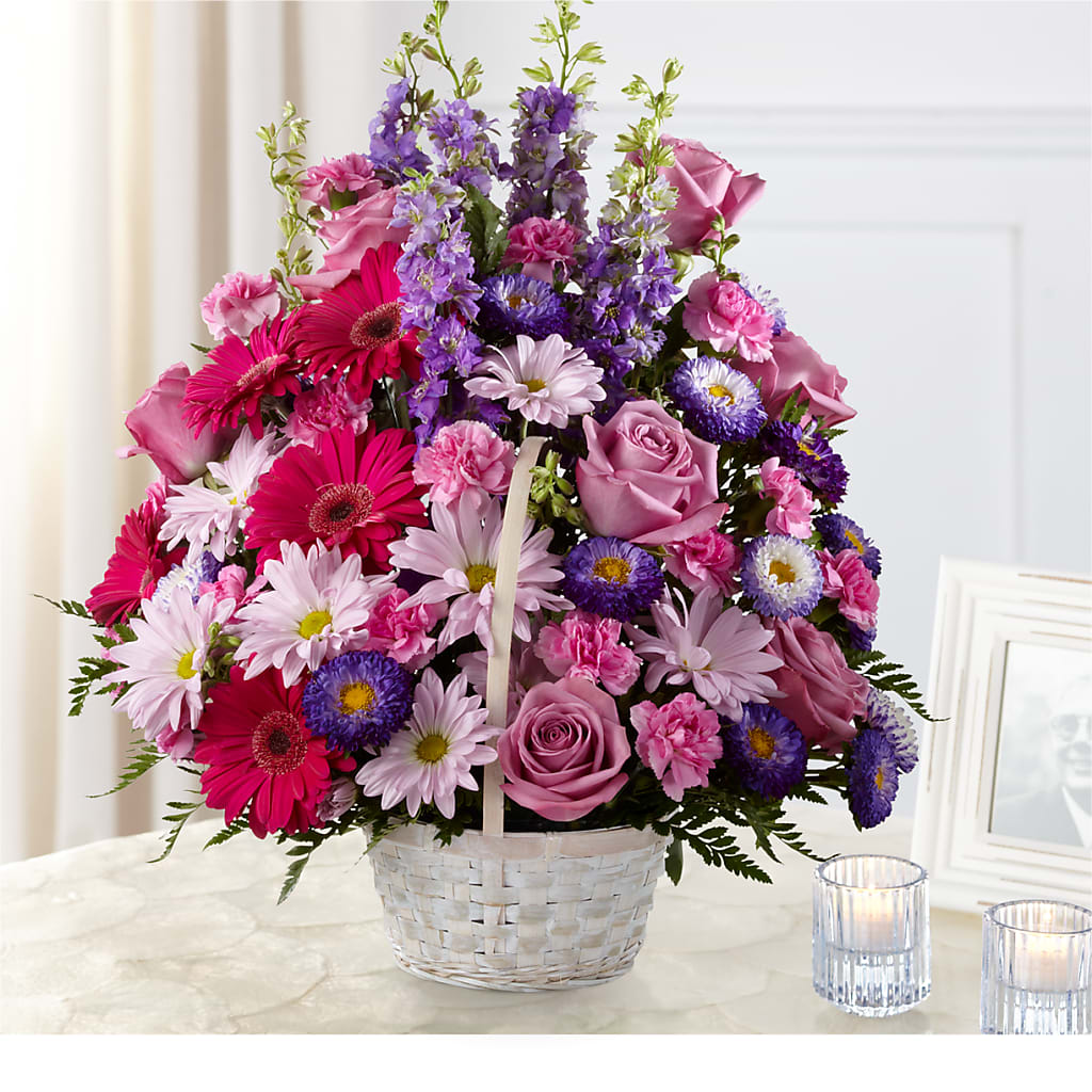 Pastel Peace Basket – Dallas House Of Flowers, Dallas TX