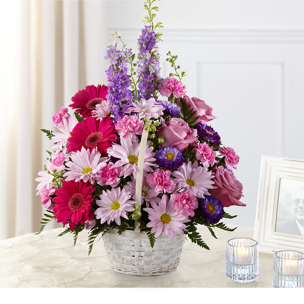 Pastel Peace Basket – Dallas House Of Flowers, Dallas TX