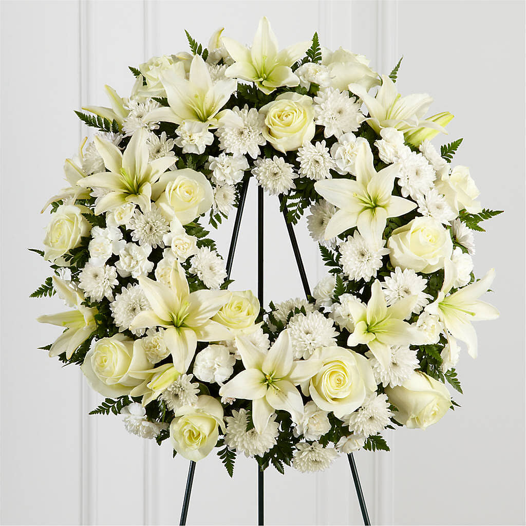 Treasured Tribute Wreath – Dallas House Of Flowers, Dallas TX