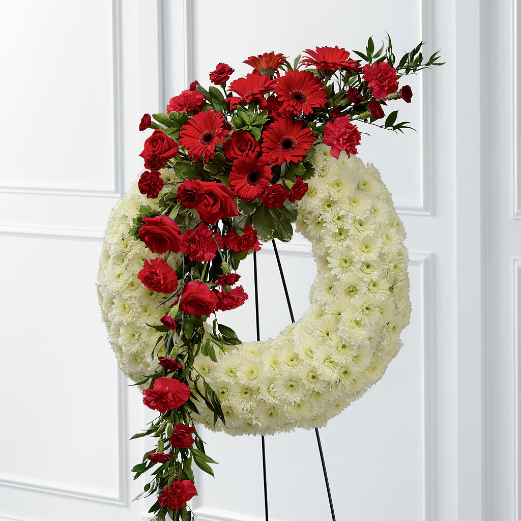 Graceful Tribute Wreath – Dallas House Of Flowers, Dallas TX