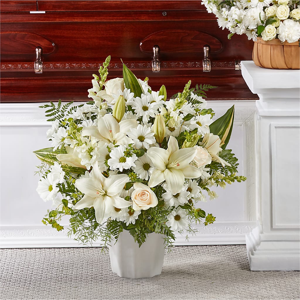 Thoughts of Tranquility Floor Basket – Dallas House Of Flowers, Dallas TX