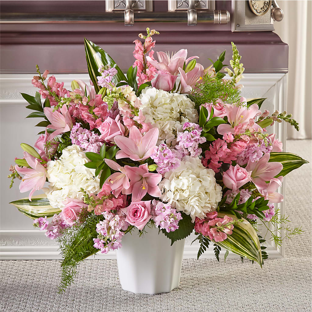 Simply Serene Floor Basket – Dallas House Of Flowers, Dallas TX