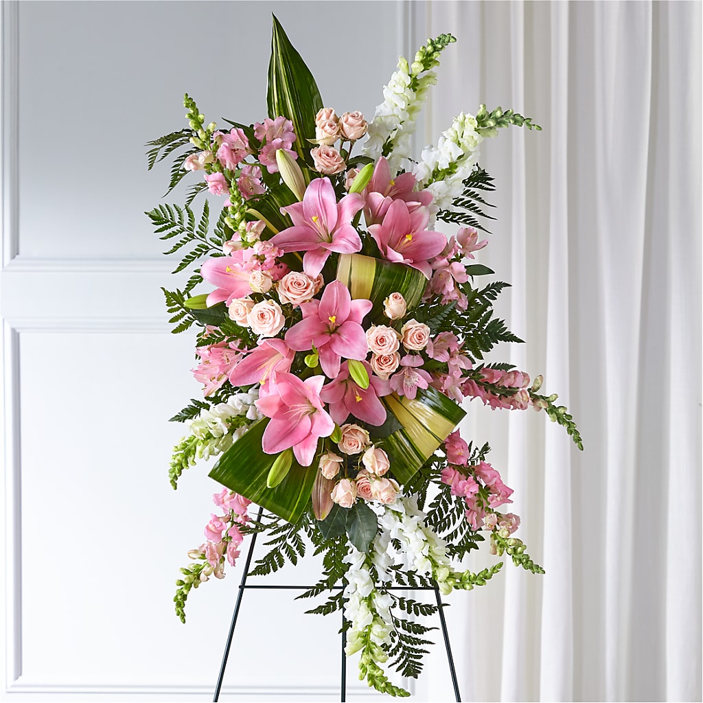 Elegant Embrace Standing Spray – Dallas House Of Flowers, Dallas TX