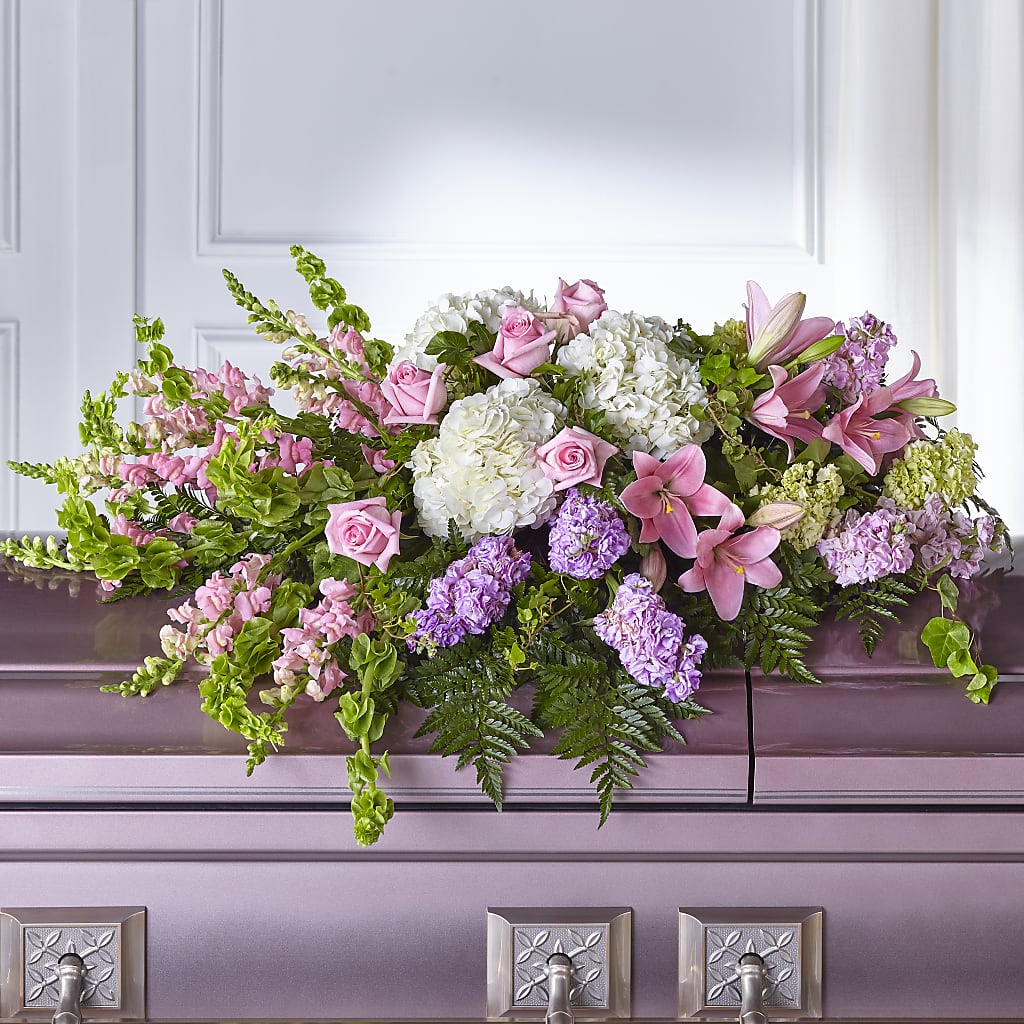Life's Gratitude Casket Spray – Dallas House Of Flowers, Dallas TX