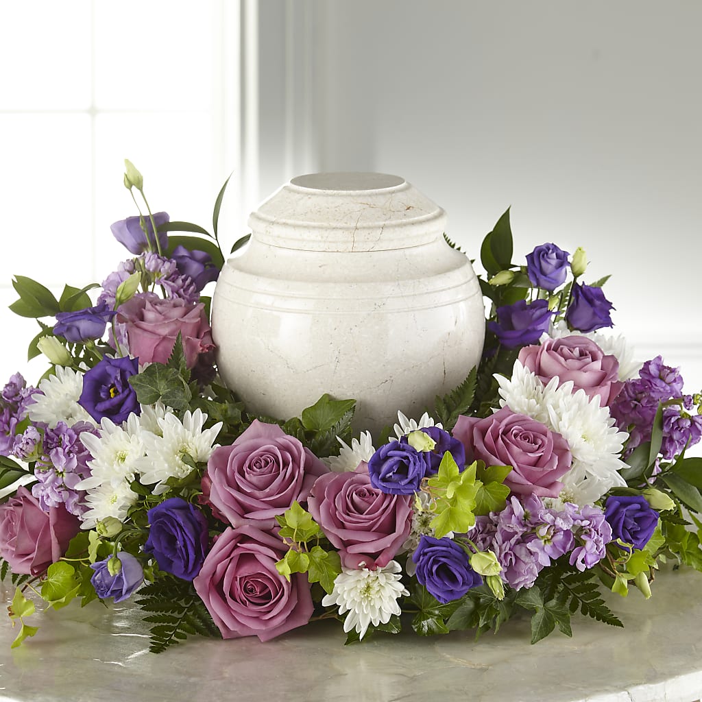 Blooming Sympathy Cremation Adornment – Dallas House Of Flowers, Dallas TX