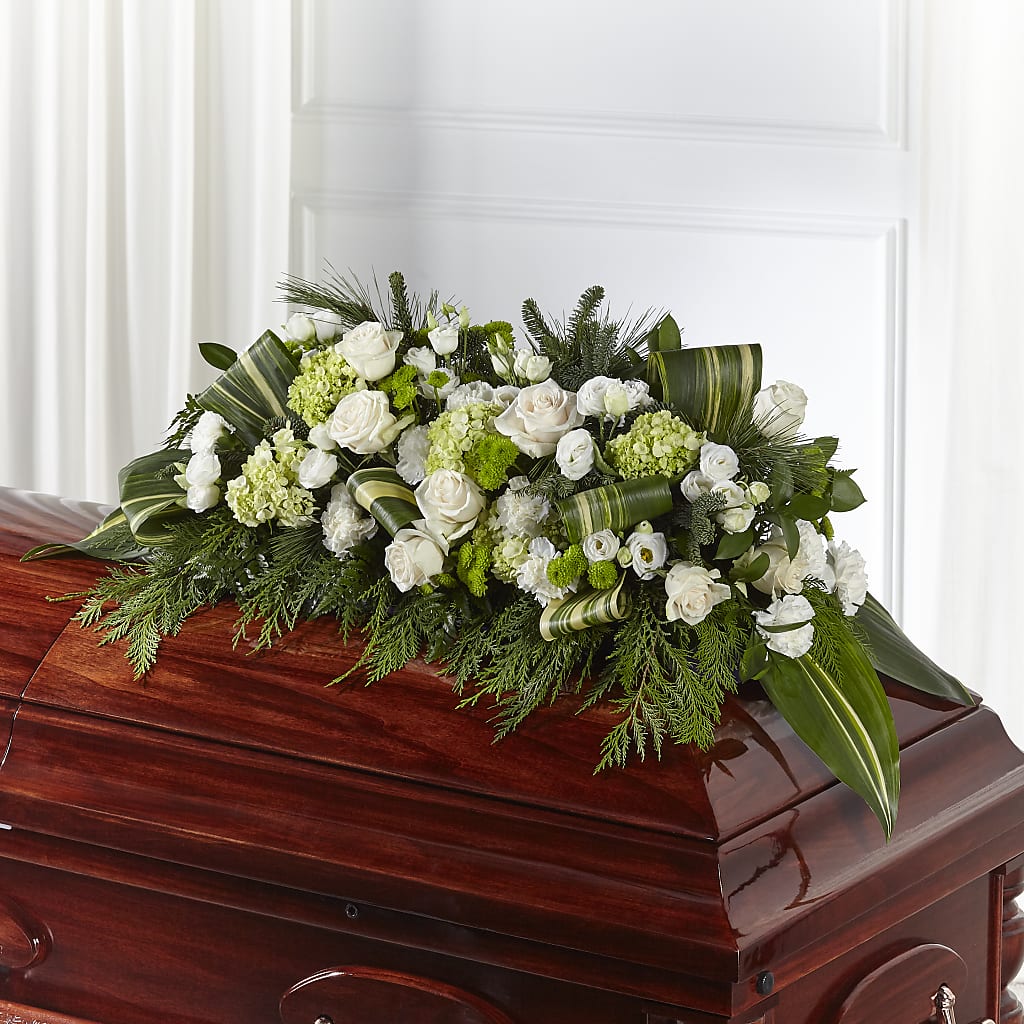 Hopeful Gesture Casket Spray – Dallas House Of Flowers, Dallas TX
