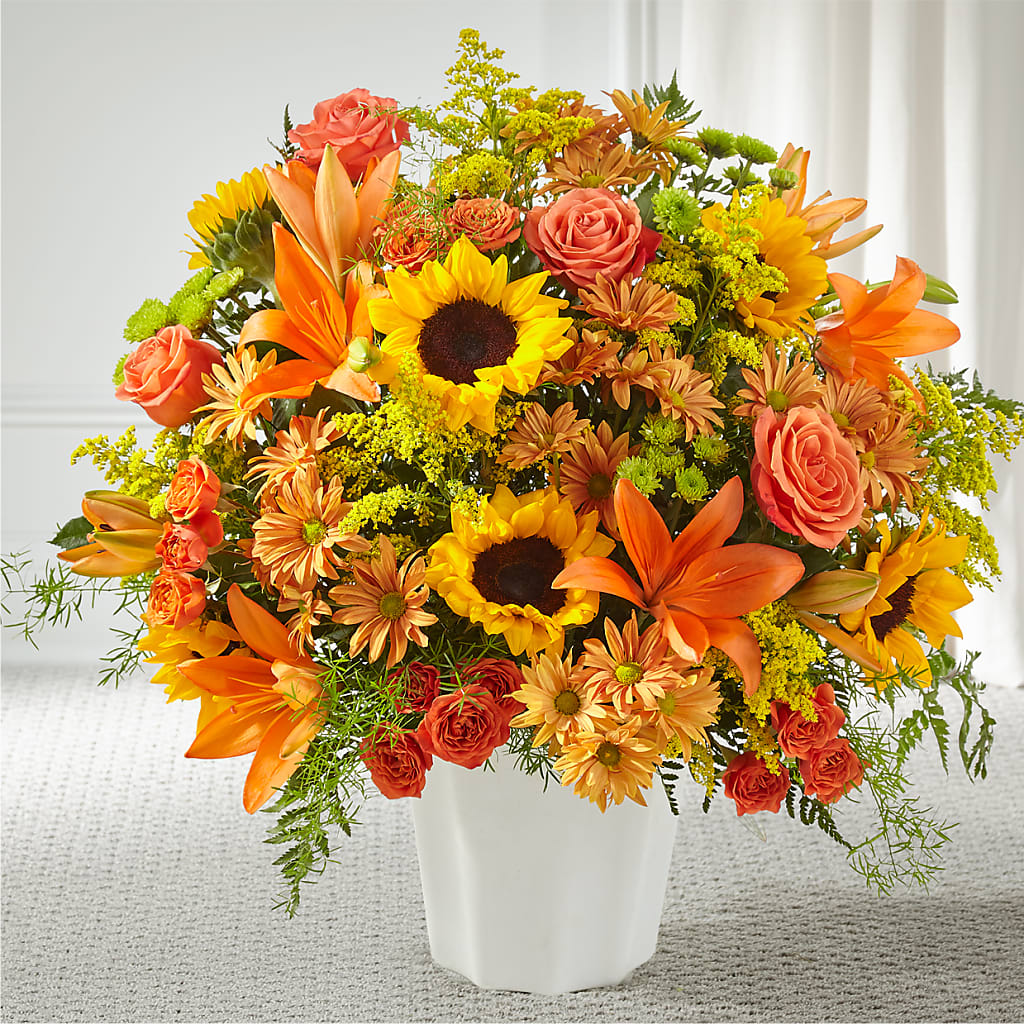 Harvest Thoughts Floor Basket – Dallas House Of Flowers, Dallas TX