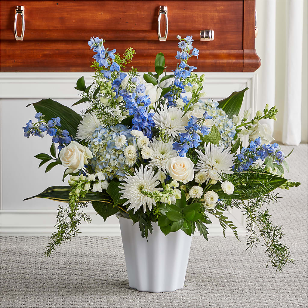 Everlasting Memories Floor Basket – Dallas House Of Flowers, Dallas TX