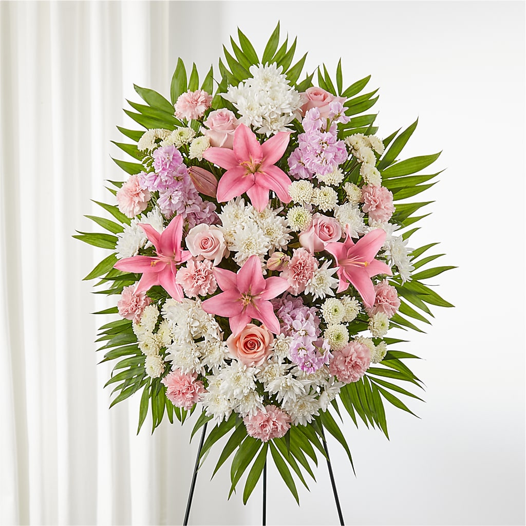 Offering Solace Standing Spray – Dallas House Of Flowers, Dallas TX