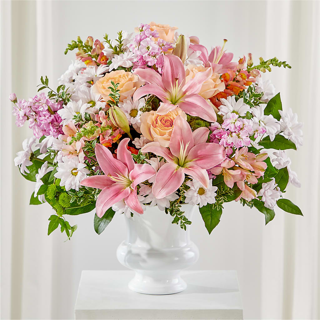 Heartfelt Gesture Urn Arrangement – Dallas House Of Flowers, Dallas TX