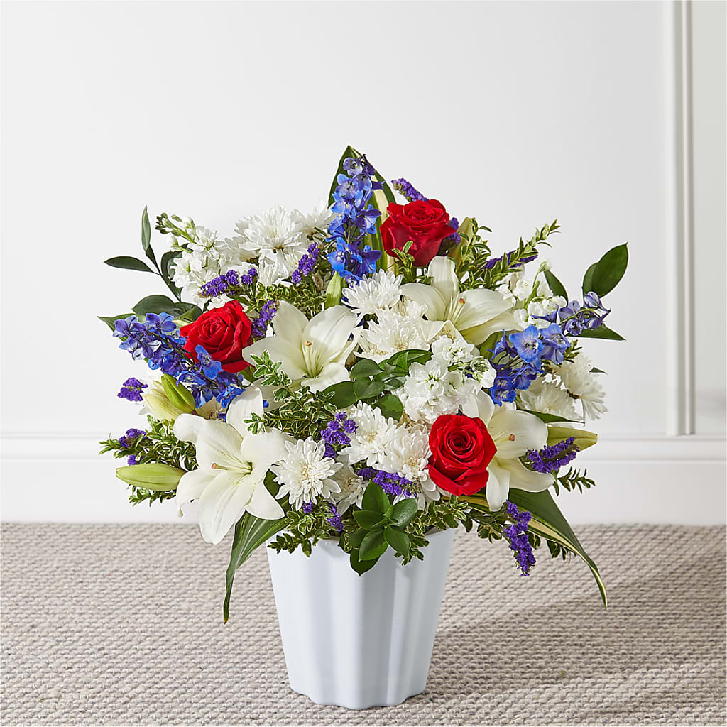 Consoled Floor Basket – Dallas House Of Flowers, Dallas TX