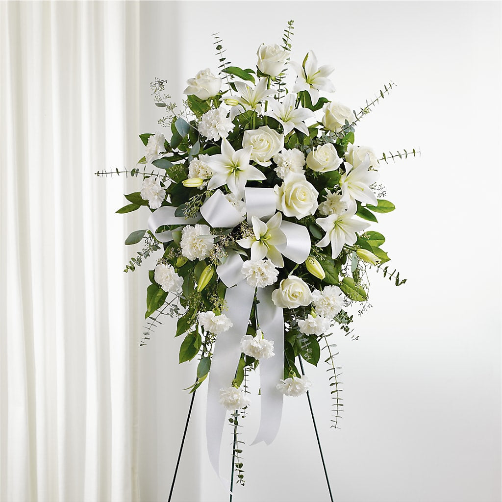 With Care Standing Spray – Dallas House Of Flowers, Dallas TX