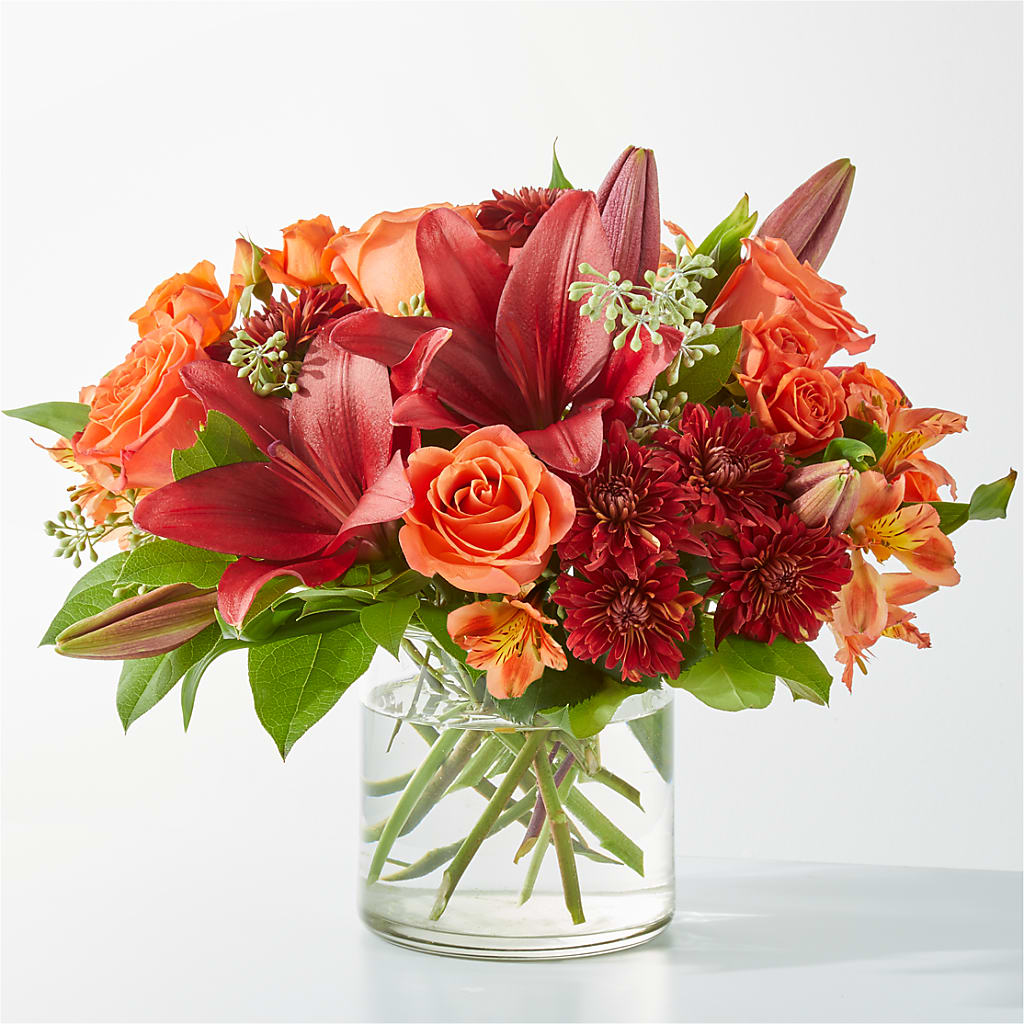 Crimson Leaves Bouquet – Dallas House Of Flowers, Dallas TX