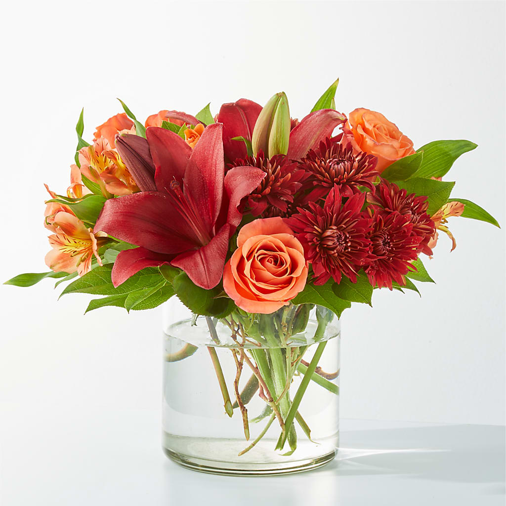 Crimson Leaves Bouquet – Dallas House Of Flowers, Dallas TX