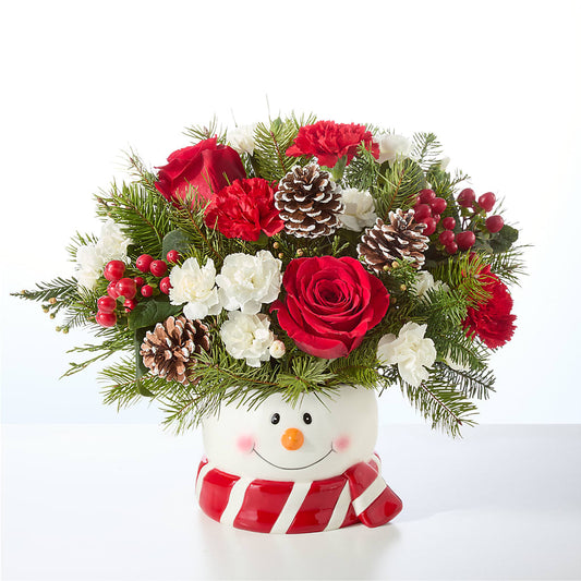Jolly Snowman Bouquet –  Dallas House Of Flowers, Dallas TX