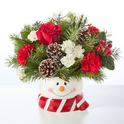 Jolly Snowman Bouquet –  Dallas House Of Flowers, Dallas TX