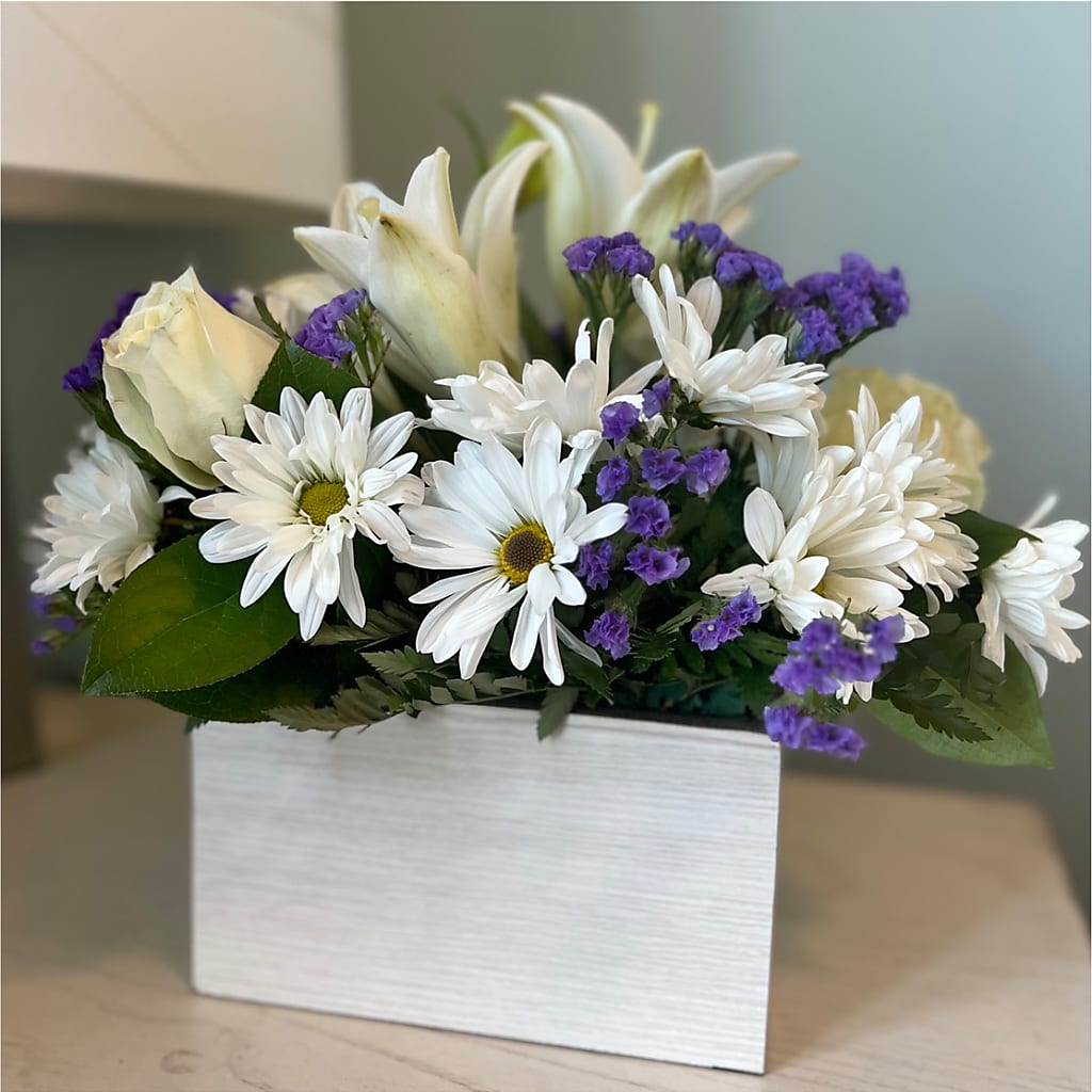 Beyond Blue Box Bouquet –  Dallas House Of Flowers, Dallas TX