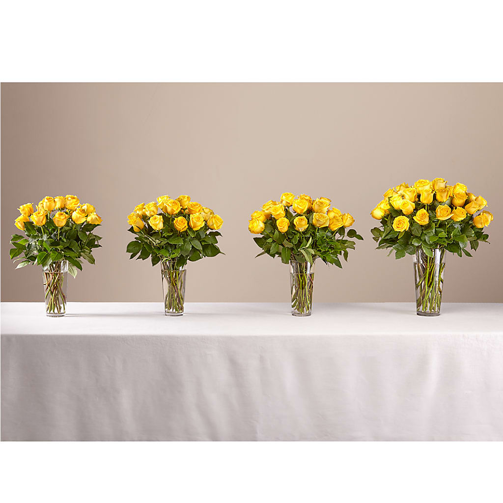 Long Stem Yellow Rose Bouquet –  Dallas House Of Flowers, Dallas TX