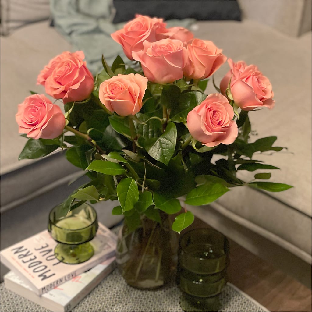Long Stem Pink Rose Bouquet –  Dallas House Of Flowers, Dallas TX