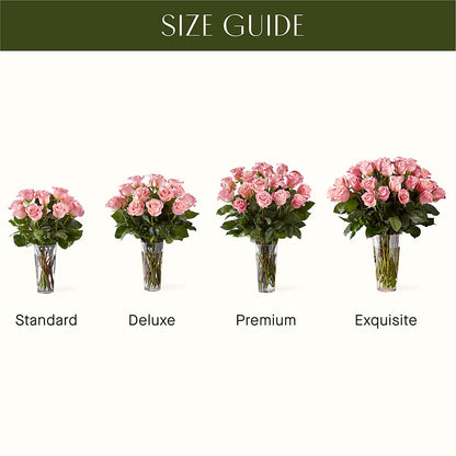 Long Stem Pink Rose Bouquet –  Dallas House Of Flowers, Dallas TX