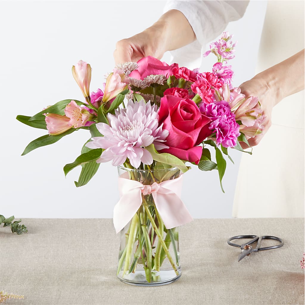 Pink Ribbon - A Florist Original –  Dallas House Of Flowers, Dallas TX