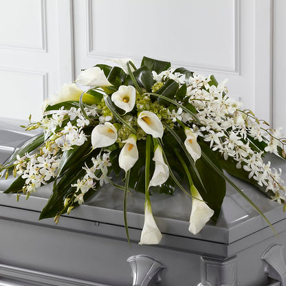 Angel Wings Casket Spray –  Dallas House Of Flowers, Dallas TX