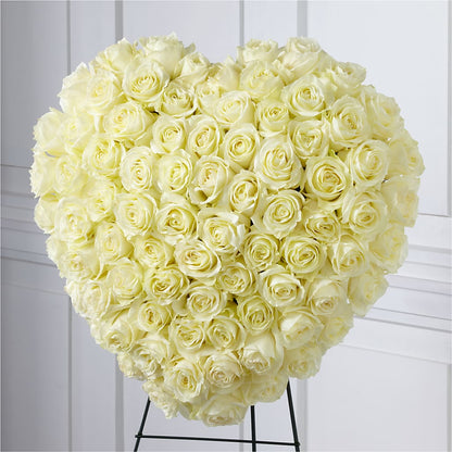 Elegant Remembrance Standing Heart –  Dallas House Of Flowers, Dallas TX