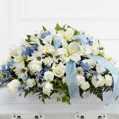 Tender Treasure Casket Spray –  Dallas House Of Flowers, Dallas TX