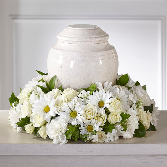 Ivory Gardens Cremation Adornment –  Dallas House Of Flowers, Dallas TX