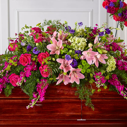 Radiant Tribute Casket Spray –  Dallas House Of Flowers, Dallas TX