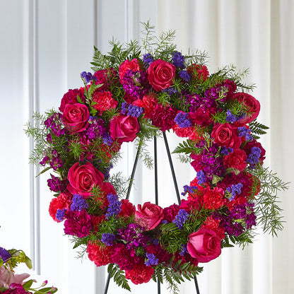 Calming Colors Wreath –  Dallas House Of Flowers, Dallas TX