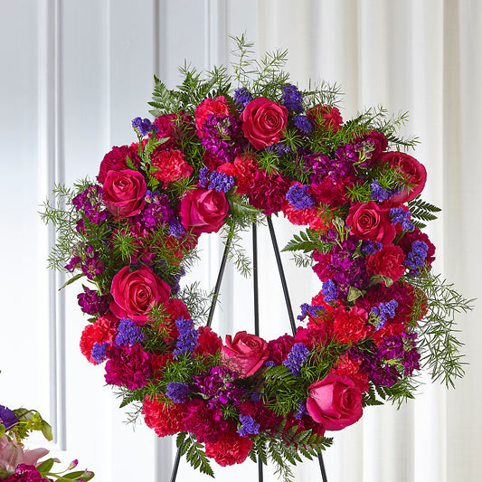 Calming Colors Wreath –  Dallas House Of Flowers, Dallas TX