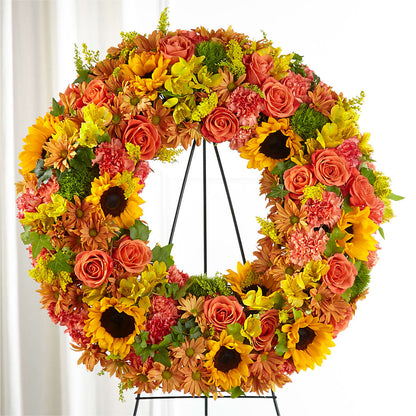 Autumnal Memories Wreath (Standard) –  Dallas House Of Flowers, Dallas TX