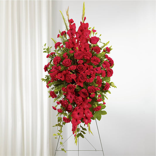From the Heart Standing Spray –  Dallas House Of Flowers, Dallas TX