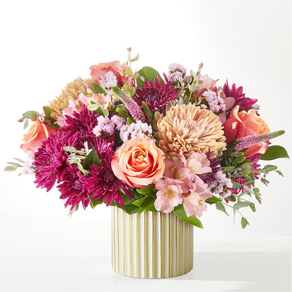 Berry Cobbler Bouquet with Ivory Vase –  Dallas House Of Flowers, Dallas TX