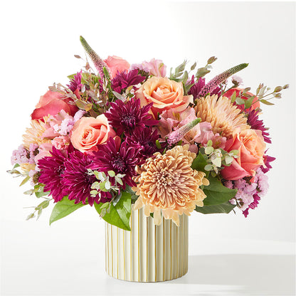 Berry Cobbler Bouquet with Ivory Vase –  Dallas House Of Flowers, Dallas TX