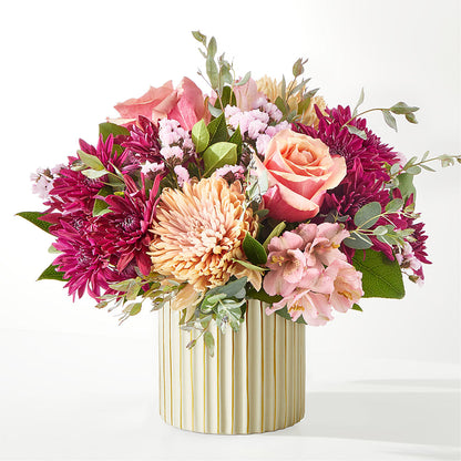 Berry Cobbler Bouquet with Ivory Vase –  Dallas House Of Flowers, Dallas TX