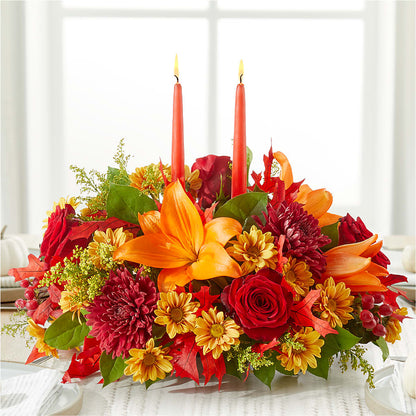 Autumn's Embrace Centerpiece –  Dallas House Of Flowers, Dallas TX