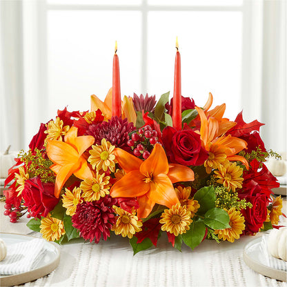Autumn's Embrace Centerpiece –  Dallas House Of Flowers, Dallas TX