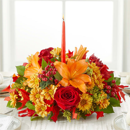 Autumn's Embrace Centerpiece –  Dallas House Of Flowers, Dallas TX