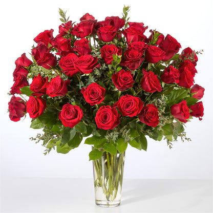 Forever Yours Fifty Stem Red Rose Bouquet –  Dallas House Of Flowers, Dallas TX